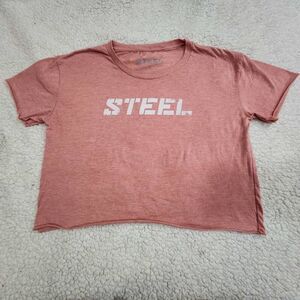 Steel supplements crop top pink Size S